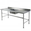 Mesa de inox para cozinha industrial