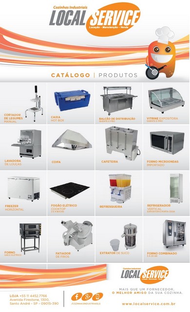 Aluguel de equipamentos para cozinha industrial