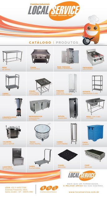 Locação de equipamentos de cozinha industrial