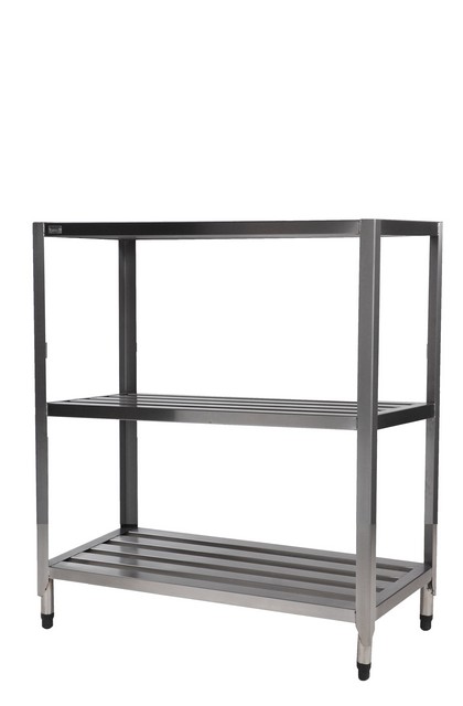 Prateleira de inox para cozinha industrial